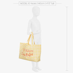 Mini Rodini-Yellow Cotton Beach Bag (60cm) | Childrensalon Outlet