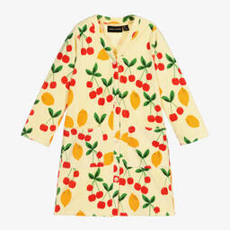 ميني روديني-روب قطن عضوي تيري لون أصفر للبنات | Childrensalon Outlet