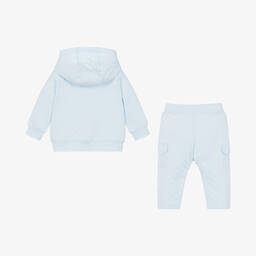 Mintini Baby-Baby Boys Blue Cotton Tracksuit | Childrensalon Outlet