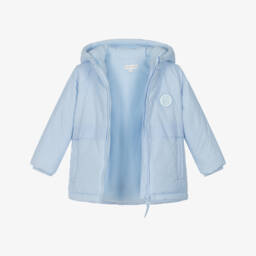 Mintini Baby-Baby Boys Blue Padded Coat | Childrensalon Outlet