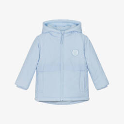 Mintini Baby-Baby Boys Blue Padded Coat | Childrensalon Outlet