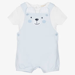 Mintini Baby-Baby Boys Blue Shorts Sets | Childrensalon Outlet