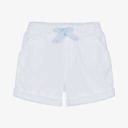 Mintini Baby-Baby Boys Blue Towelling Shorts Set | Childrensalon Outlet