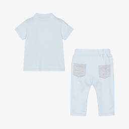 مينتيني بيبي-Baby Boys Cotton Trouser Set | Childrensalon Outlet