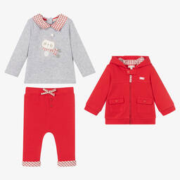 Mintini Baby-Baby Boys Red Tracksuit | Childrensalon Outlet
