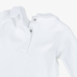 Mintini Baby-Baby Boys White & Blue Corduroy Shorts Set | Childrensalon Outlet