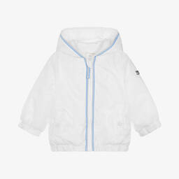 Mintini Baby-Baby Boys White Ripstop Jacket | Childrensalon Outlet