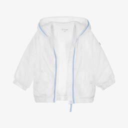 Mintini Baby-Baby Boys White Ripstop Jacket | Childrensalon Outlet