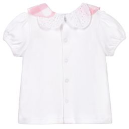 Mintini Baby-Baby Girls Dungaree Shorts Set | Childrensalon Outlet