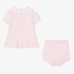 Mintini Baby-Baby Girls Knitted Shorts Set | Childrensalon Outlet