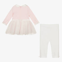 Mintini Baby-Baby Girls Pink Cotton Dress Set | Childrensalon Outlet