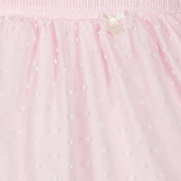 Mintini Baby-Baby Girls Pink Cotton & Organza Dress | Childrensalon Outlet