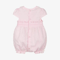 Mintini Baby-Baby Girls Pink Cotton & Organza Shortie | Childrensalon Outlet
