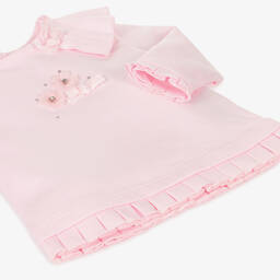 Mintini Baby-Baby Girls Pink Cotton Shorts Set | Childrensalon Outlet