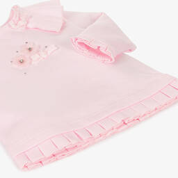 Mintini Baby-Baby Girls Pink Cotton Trouser Set | Childrensalon Outlet
