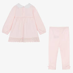 مينتيني بيبي-Baby Girls Pink Leggings Set | Childrensalon Outlet