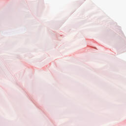 Mintini Baby-Baby Girls Pink Padded Bow Jacket | Childrensalon Outlet