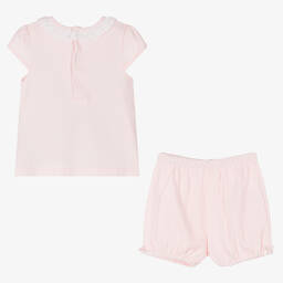 Mintini Baby-Baby Girls Pink Shorts Set | Childrensalon Outlet