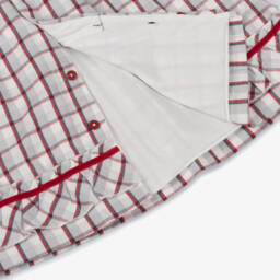 Mintini Baby-Baby Girls Red & Grey Check Top & Leggings Set  | Childrensalon Outlet
