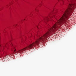 Mintini Baby-Baby Girls Red Pinafore Dress & Ivory Top Set  | Childrensalon Outlet