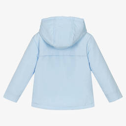 Mintini Baby-Boys Blue Hooded Jacket | Childrensalon Outlet