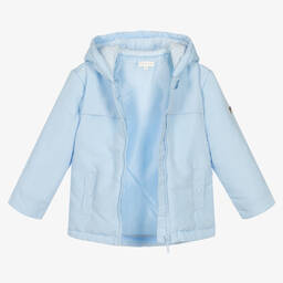 Mintini Baby-Boys Blue Hooded Jacket | Childrensalon Outlet