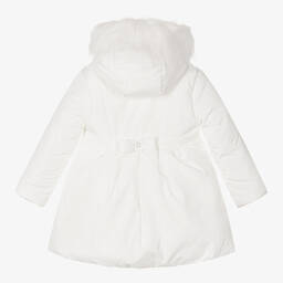 Mintini Baby-Girls Ivory Padded Coat | Childrensalon Outlet