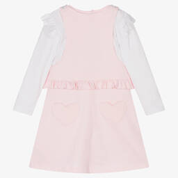 Mintini Baby-Girls Pink Cotton Dress Set | Childrensalon Outlet