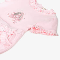 Mintini Baby-Girls Pink Cotton Shorts Set | Childrensalon Outlet