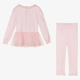 Mintini Baby-Girls Pink Dress & Leggings Set | Childrensalon Outlet