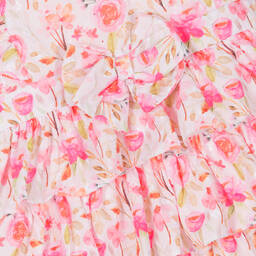 Mintini Baby-Girls Pink Floral Cotton Leggings Set | Childrensalon Outlet