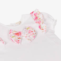 Mintini Baby-Girls Pink Floral Cotton Shorts Set | Childrensalon Outlet