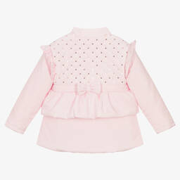 Mintini Baby-Girls Pink Padded Hooded Coat | Childrensalon Outlet