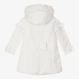 Mintini Baby-Girls White Padded Coat | Childrensalon Outlet