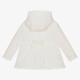 Mintini Baby-Girls White Padded Hooded Coat | Childrensalon Outlet