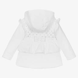 Mintini Baby-Girls White Padded Hooded Coat | Childrensalon Outlet
