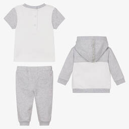 Mintini Baby-Grey 3 Piece Baby Tracksuit  | Childrensalon Outlet
