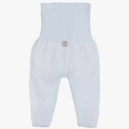 Minutus-Blue Cotton Knit Baby Trousers | Childrensalon Outlet