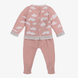 Minutus-Розовый трикотажный комбинезон из двух частей для девочек | Childrensalon Outlet