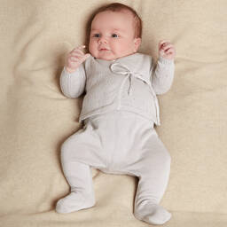 Minutus-Серые штанишки из трикотажного хлопка для малышей | Childrensalon Outlet