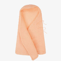 Minutus-Orange Knit Cotton Baby Nest (75cm) | Childrensalon Outlet