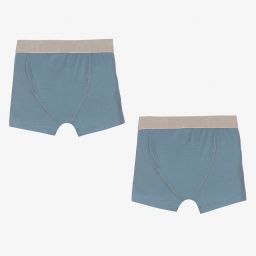 Minymo-Blue Boxer Shorts (2 Pack) | Childrensalon Outlet