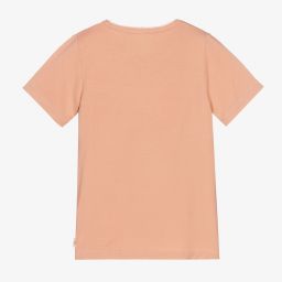 Minymo-Girls Pink Bamboo T-Shirt | Childrensalon Outlet
