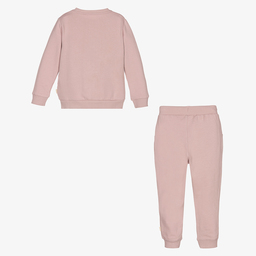 Minymo-Lilac Pink Cotton Tracksuit | Childrensalon Outlet
