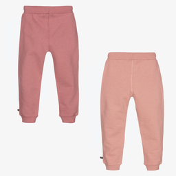 مينيمو-جوغرز قطن لون زهري داكن وزهري باهت للبنات (عدد 2) | Childrensalon Outlet