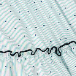 ميراندا-فستان قطن مقلم لون ازرق للمولودات | Childrensalon Outlet