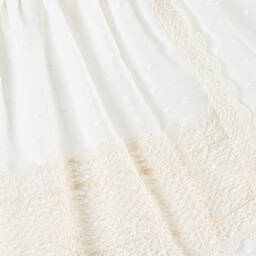 ميراندا-طقم فستان بلومتي لون عاجي للمولودات | Childrensalon Outlet