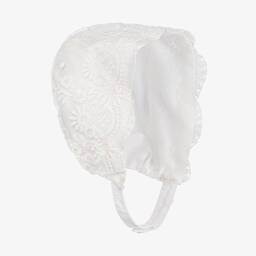 ميراندا-طقم فستان تول ودانتيل لون عاجي للمولودات | Childrensalon Outlet