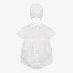 Miranda-Baby Girls Ivory Tulle Shortie Set | Childrensalon Outlet