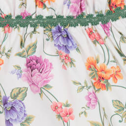 Miranda-Baby Girls Pink & Ivory Cotton Floral Dress | Childrensalon Outlet